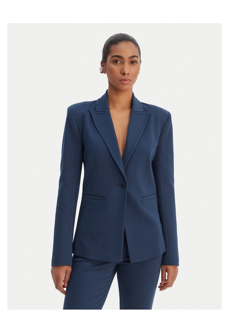 Sacou 71% viscoza - 49899 - Albastru