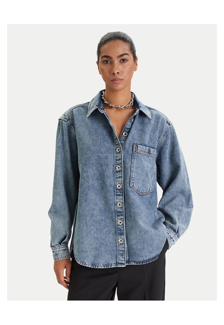 Camasa din denim albastra - Albastru