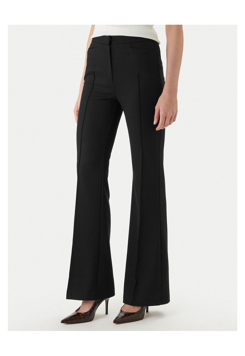 Pantaloni dama - poliester - bleumarin -