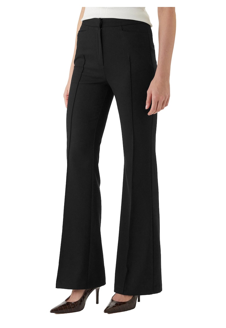 Pantaloni dama - bleumarin - 64% poliester - 34% viscoza -
