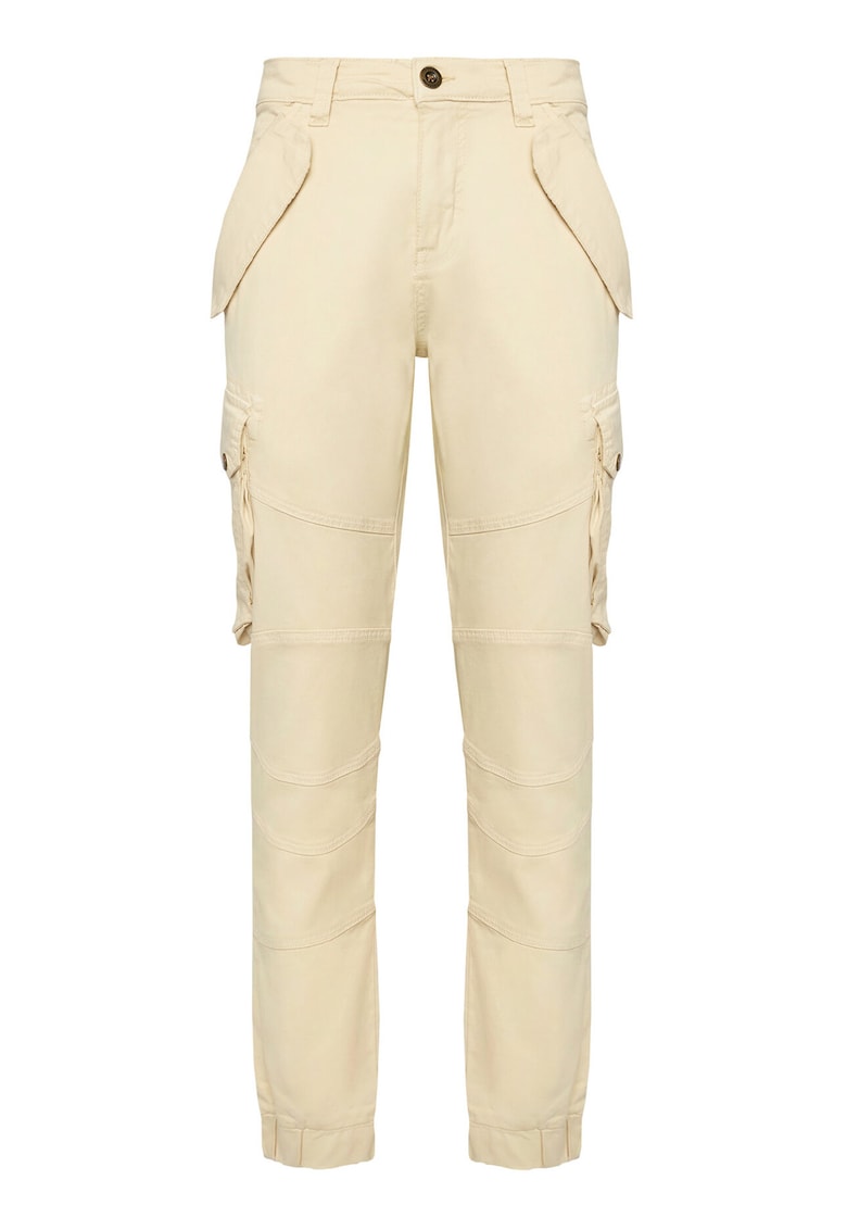 Pantaloni barbati - slim fit - ecru - bumbac