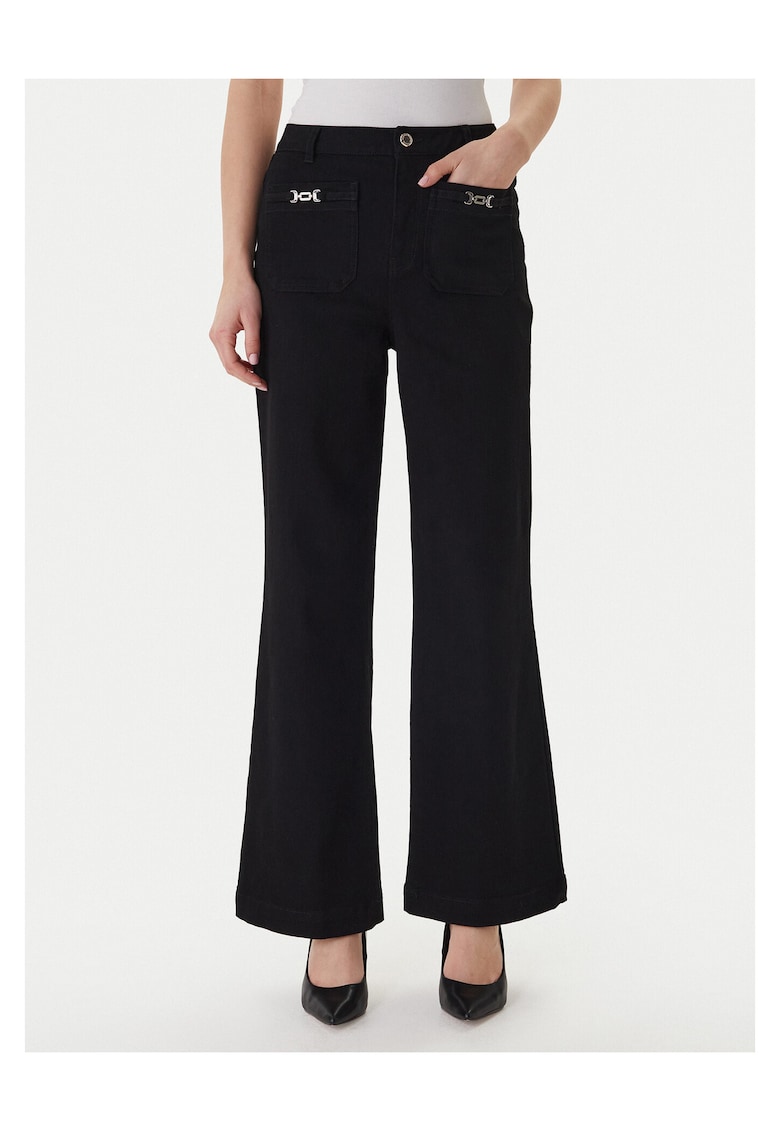 Blugi dama - negru - 76% bumbac - Negru