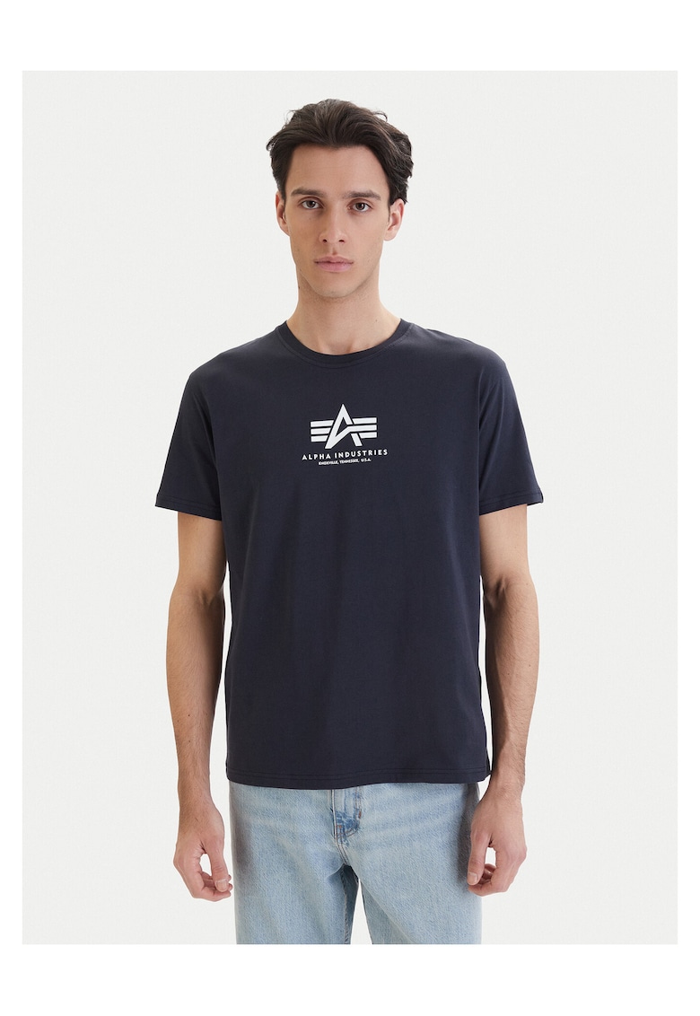 Tricou Barbati - Bleumarin - Bumbac - Bleumarin