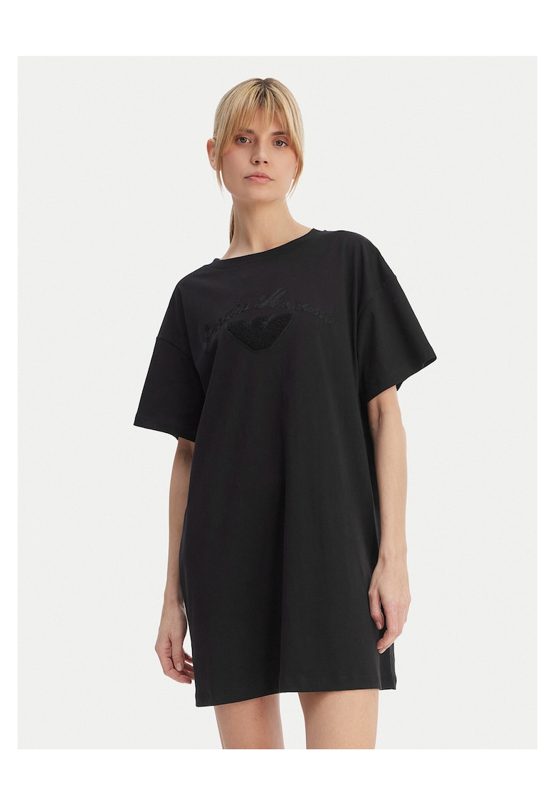 Rochie bumbac - negru - Negru