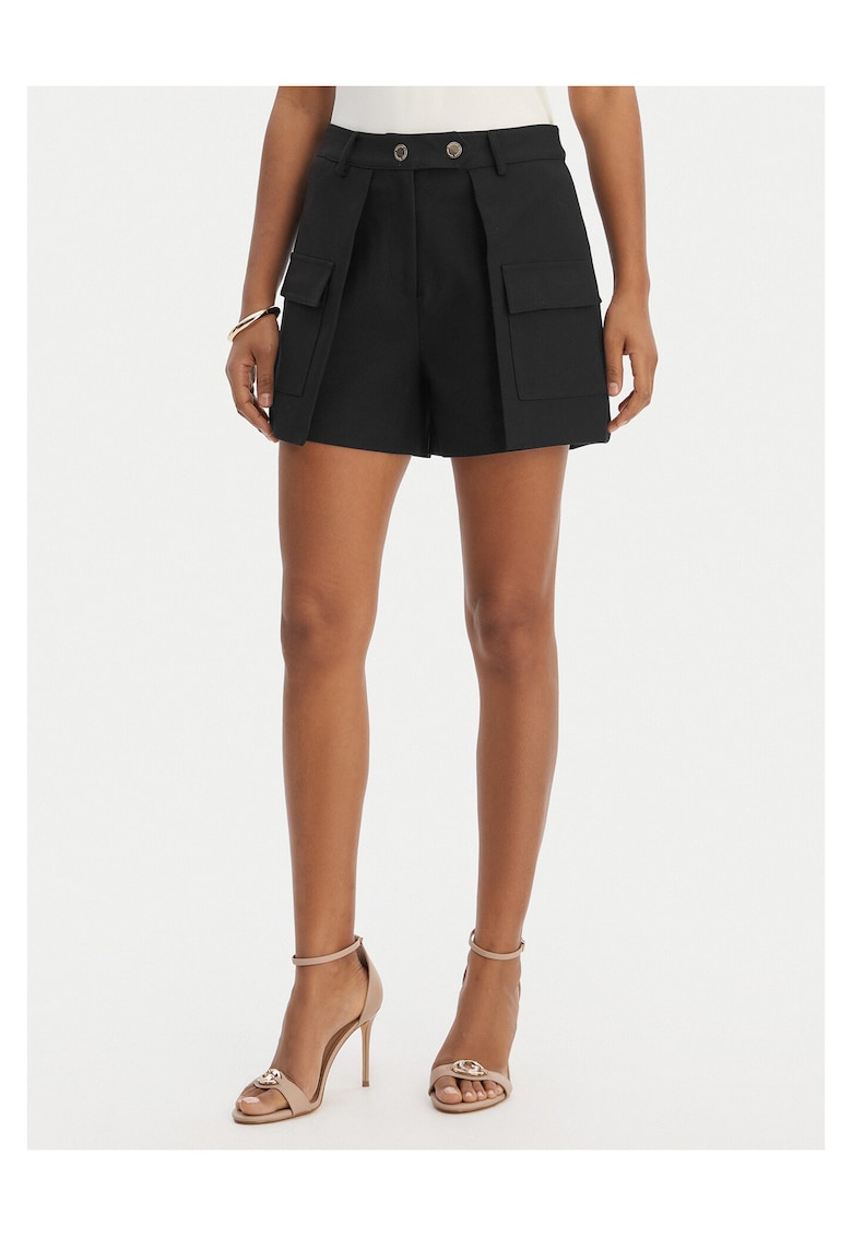 Pantaloni scurti dama - poliester reciclat - negru