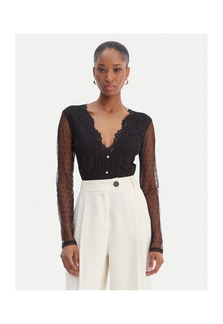 Body dama - negru - 72% poliamida - 24% viscoza - 4% elastan - Negru