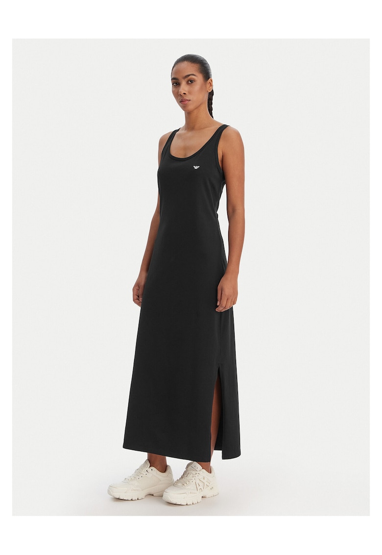 Rochie de zi - Emporio Armani bumbac - negru - Negru