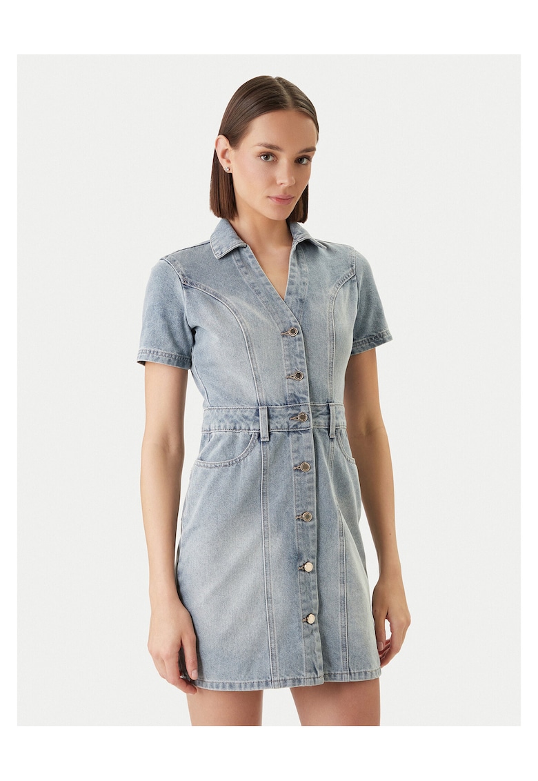 Rochie din denim - Albastru