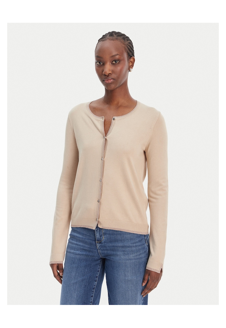 Cardigan dama - galben - viscoza - Bej