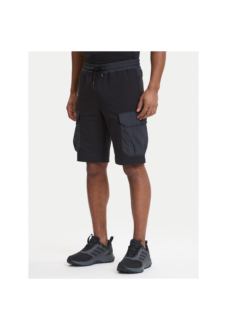 Pantaloni scurti sport Barbati - bumbac - negru