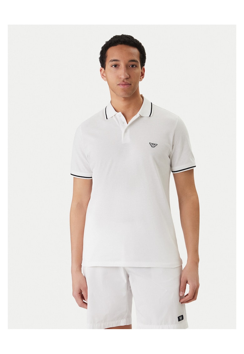 Tricou alb din bumbac - Alb