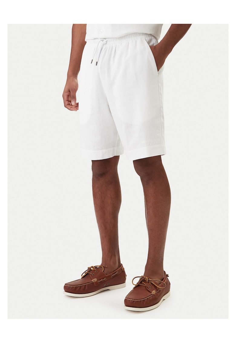 Pantaloni scurti barbati - in/viscoza - Alb