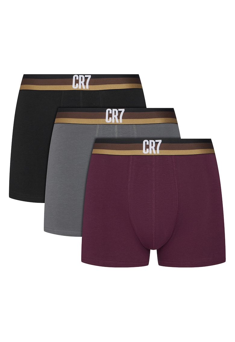 Set 3 perechi boxeri barbati - CR7 - multicolor - bumbac - Multicolor