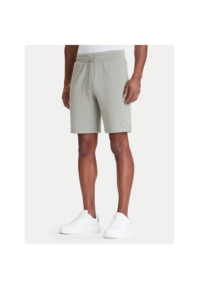 Pantaloni sport barbati - Emporio Armani - 70% bumbac - 30% modal - bej