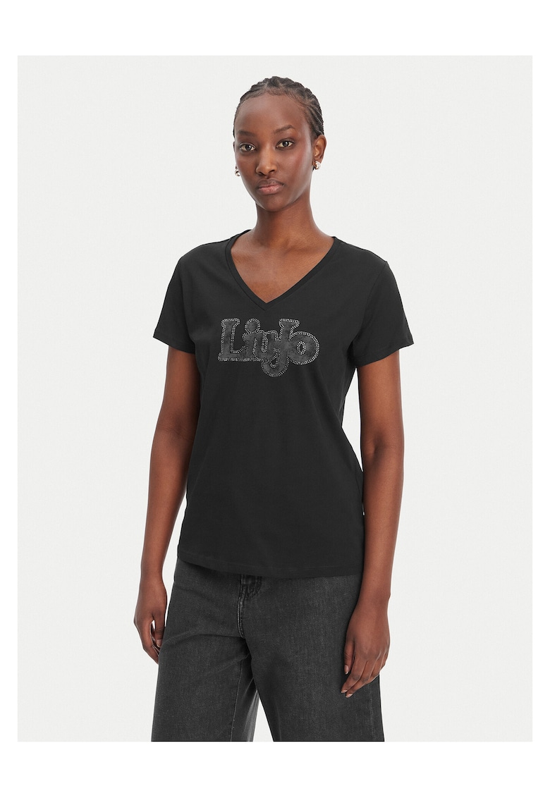 Tricou femei bumbac - negru - 69875 - Negru