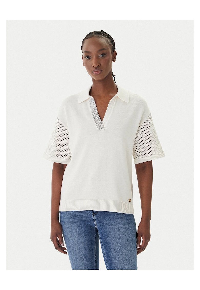 Tricou dama - bumbac - ecru