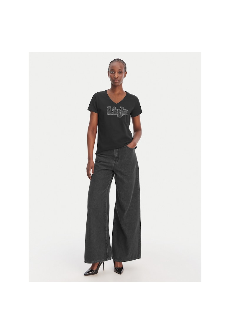 Tricou sport dama - bumbac - negru -
