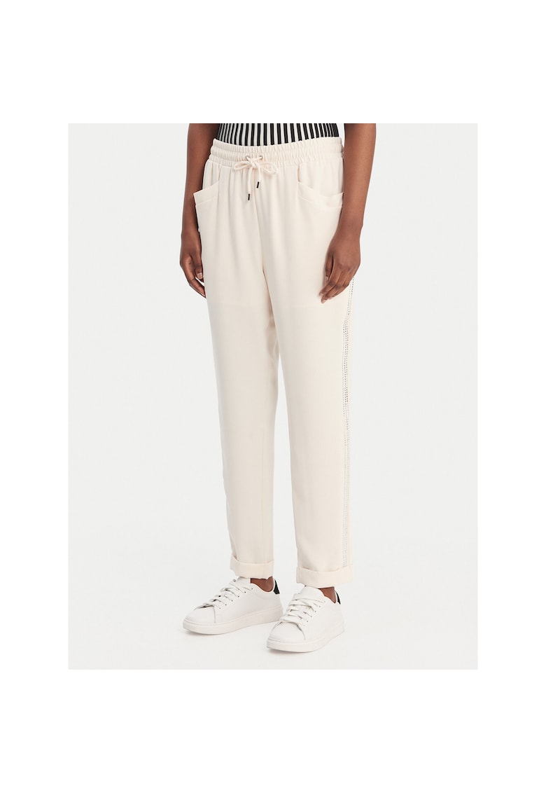 Pantaloni sport dama - poliester - roz