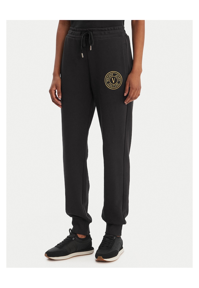 Pantaloni dama - bumbac - negru -