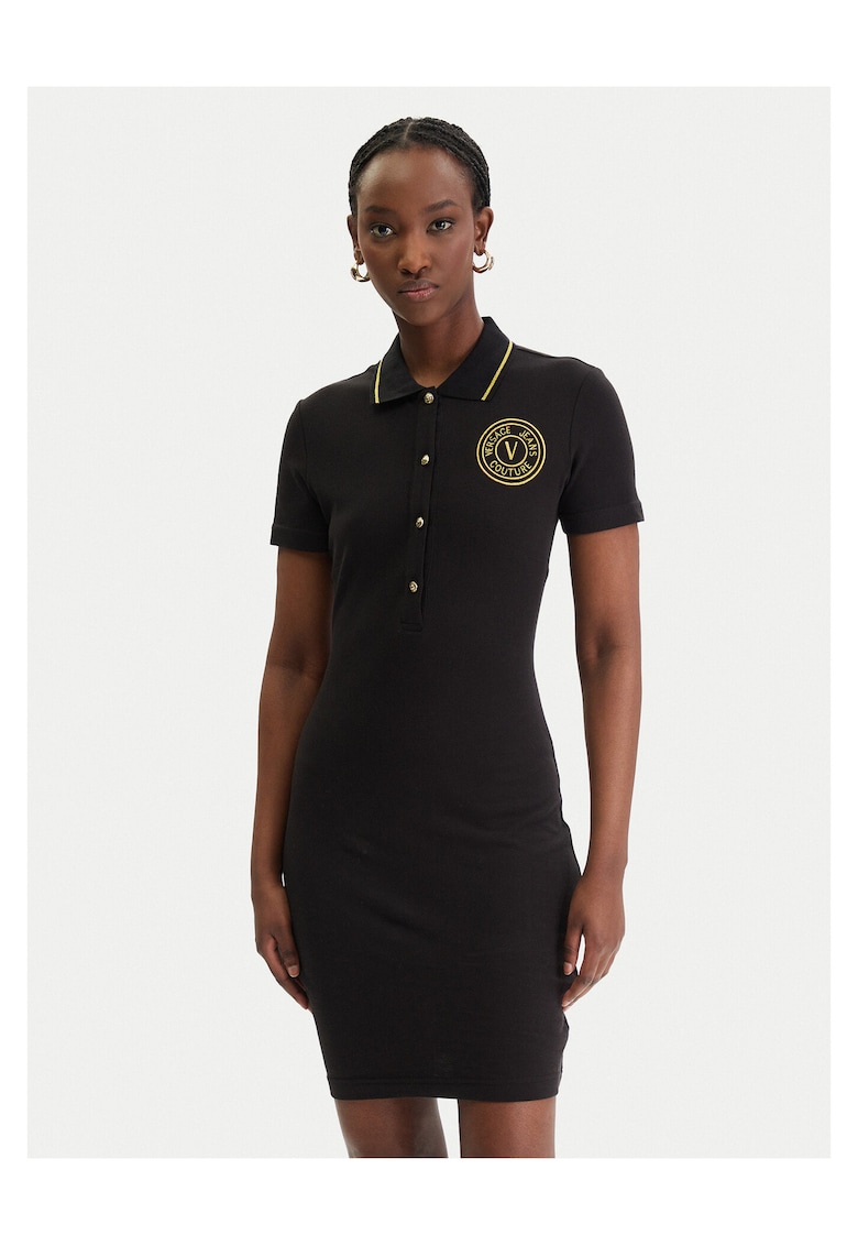 Rochie casual - bumbac - negru