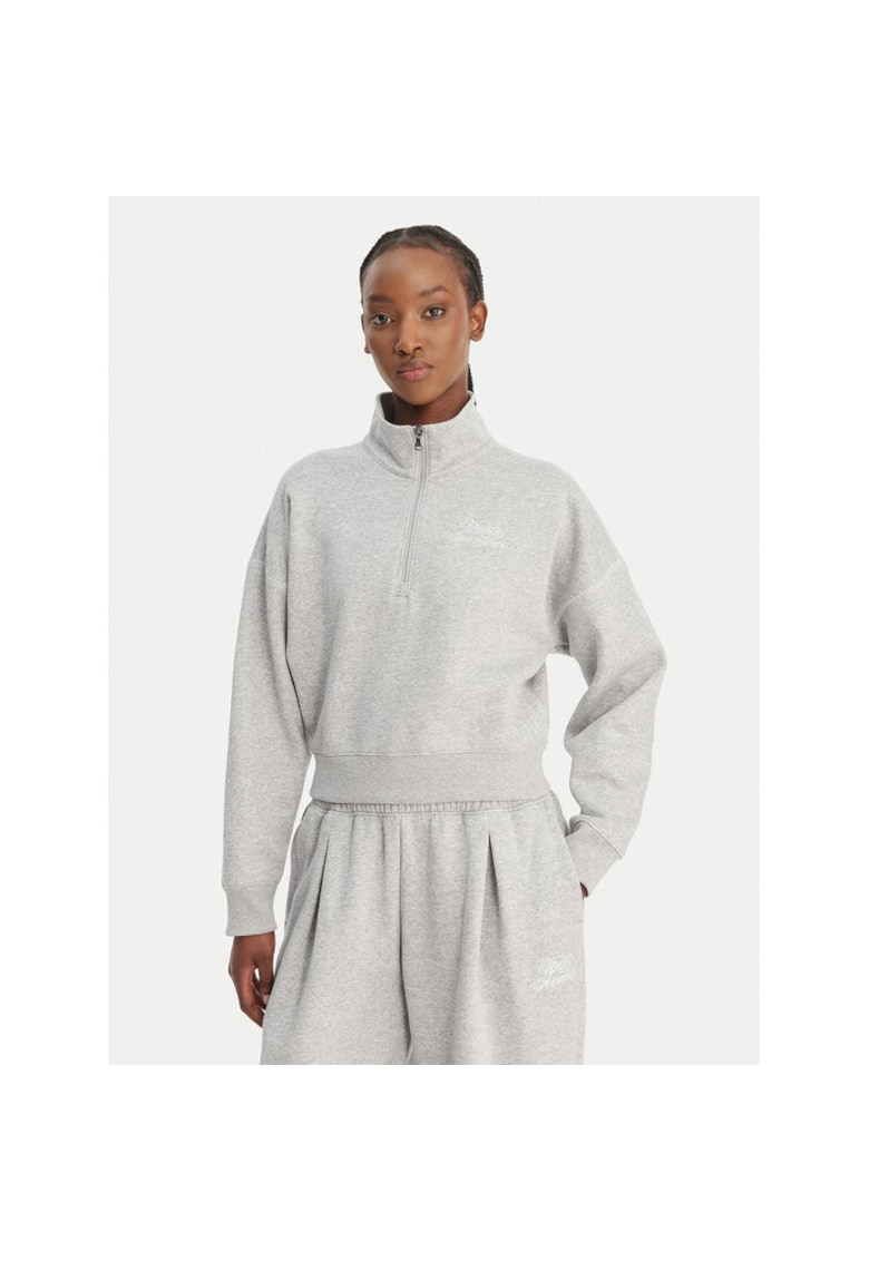 Hanorac sport dama - Gri - bumbac 80% -