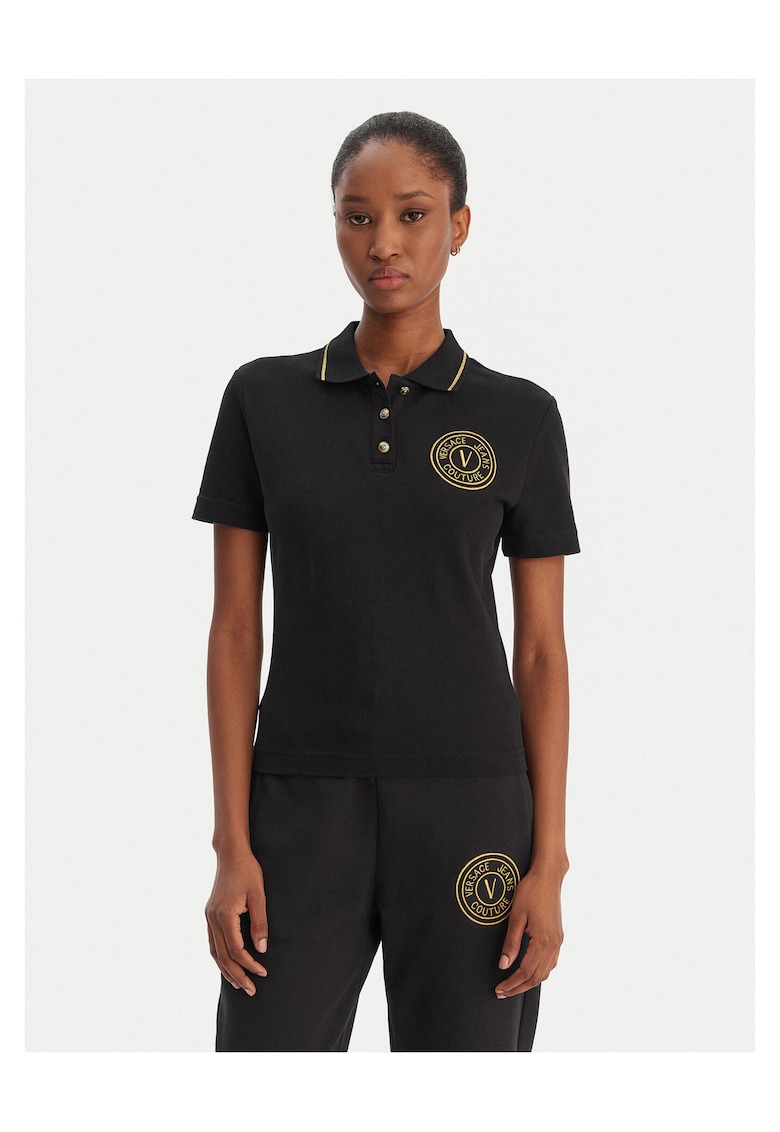 Tricou dama - din bumbac - negru