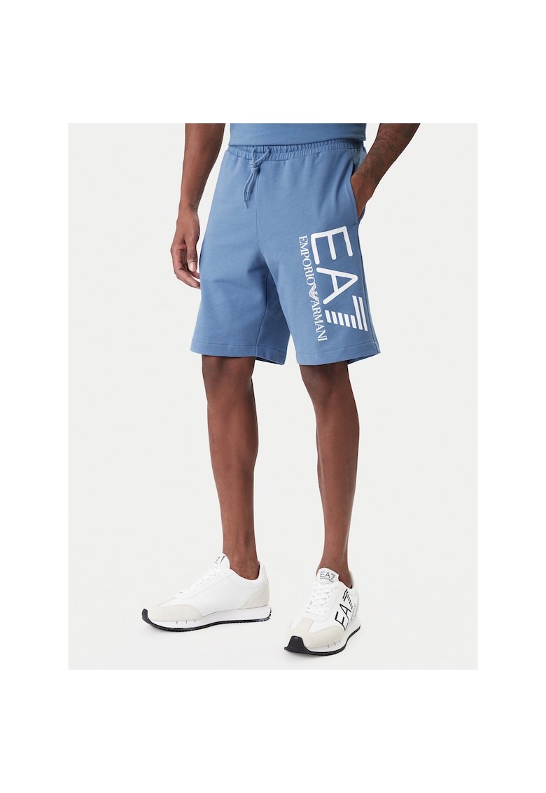Pantaloni sport barbati - bumbac - albastru