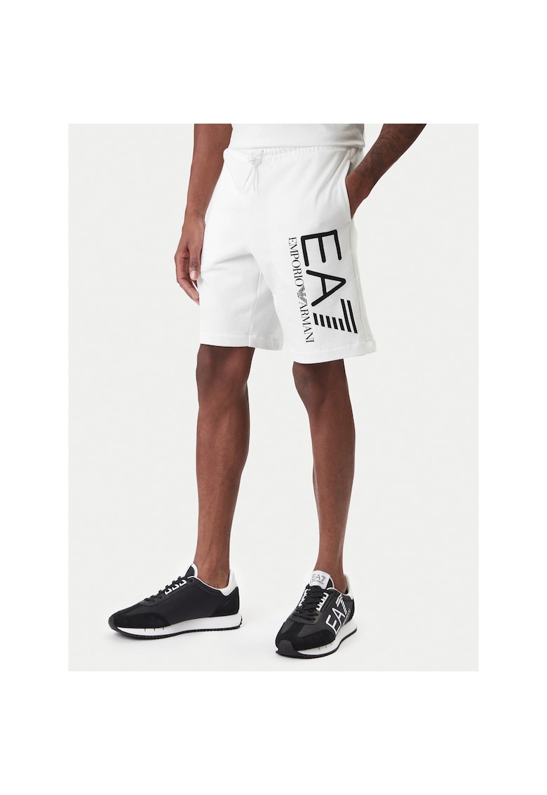Pantaloni sport barbati - bumbac - alb
