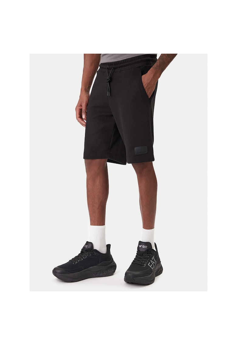 Pantaloni sport barbati - negru - bumbac si poliester