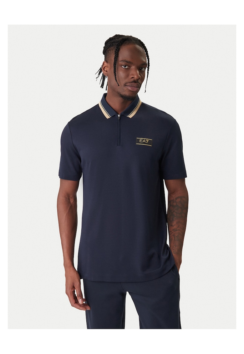 Tricou barbati - viscoza - bleumarin - Bleumarin