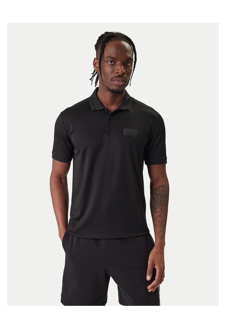 Tricou barbati - slim fit - negrudwqfwq - Negru