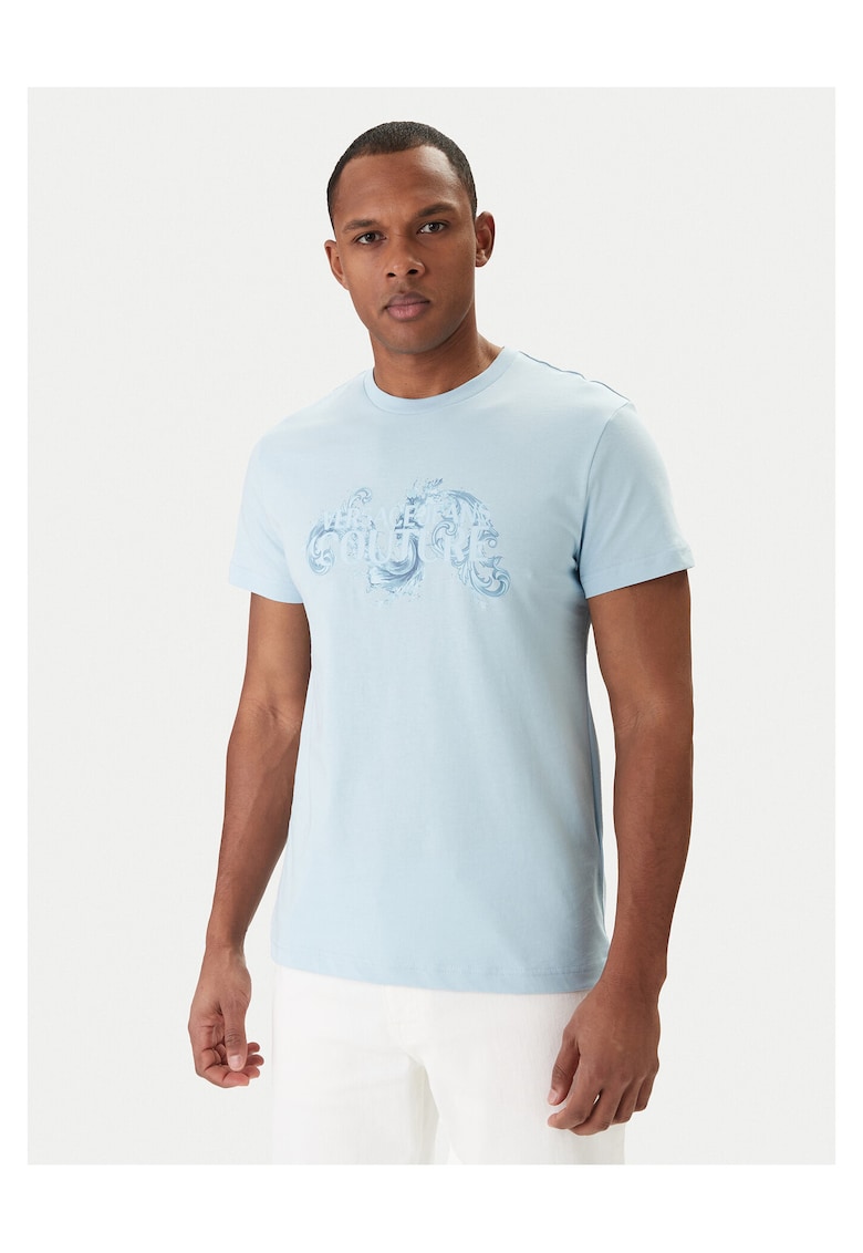 Tricou barbati din bumbac - Albastru