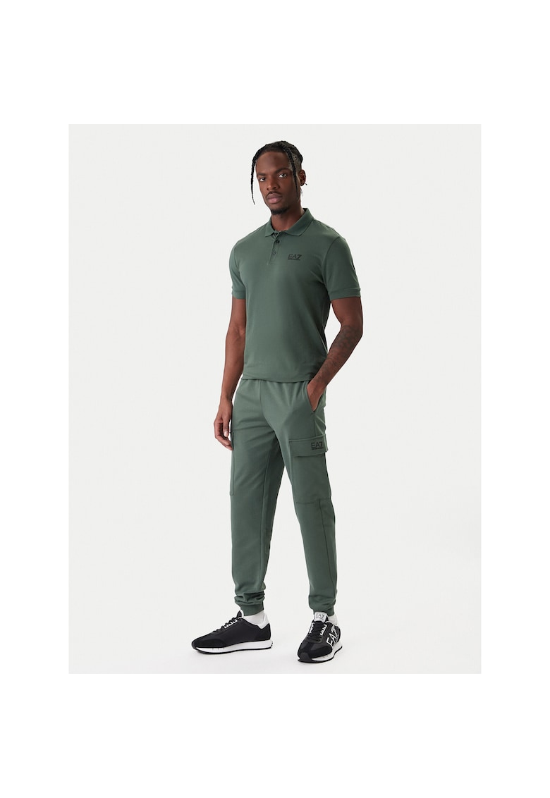 Pantaloni de trening barbati - bumbac - verde