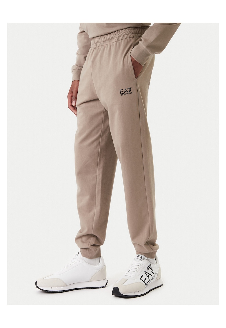 Pantaloni barbati - din bumbac - bej