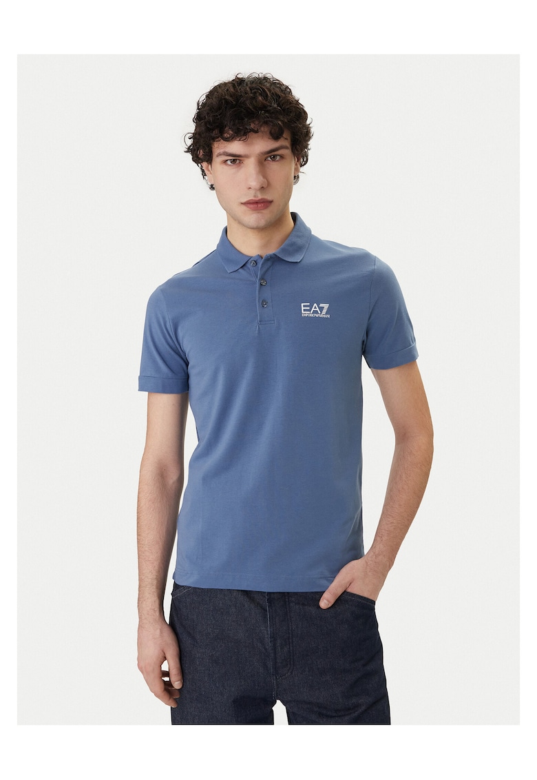 Tricou bumbac albastru - Albastru
