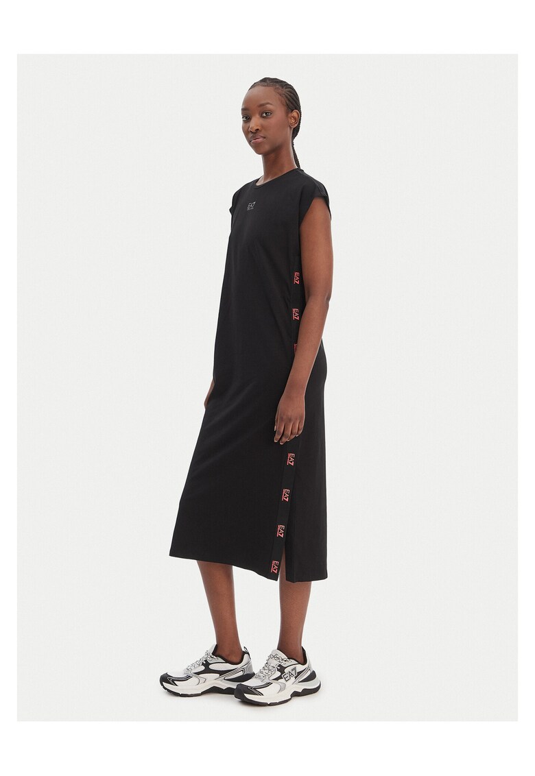 Rochie casual - bumbac - negru - Negru