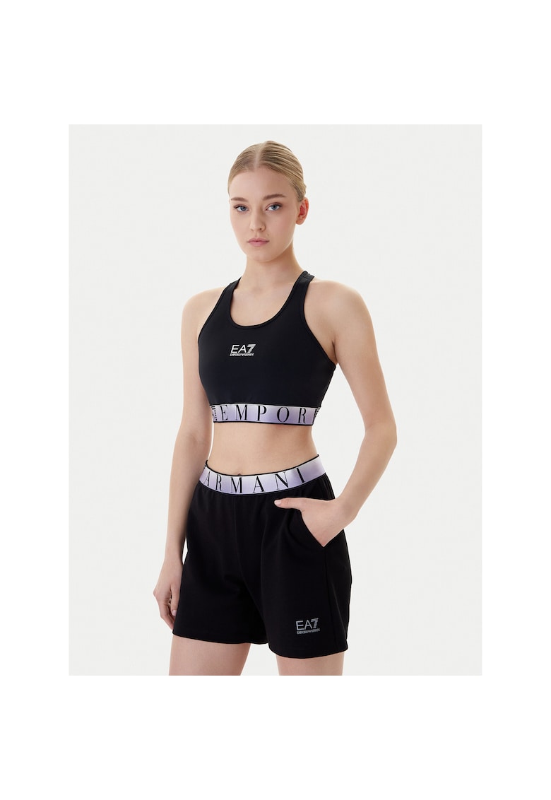 Bustiera sport dama - negru - 69% poliamida - 31% elastan