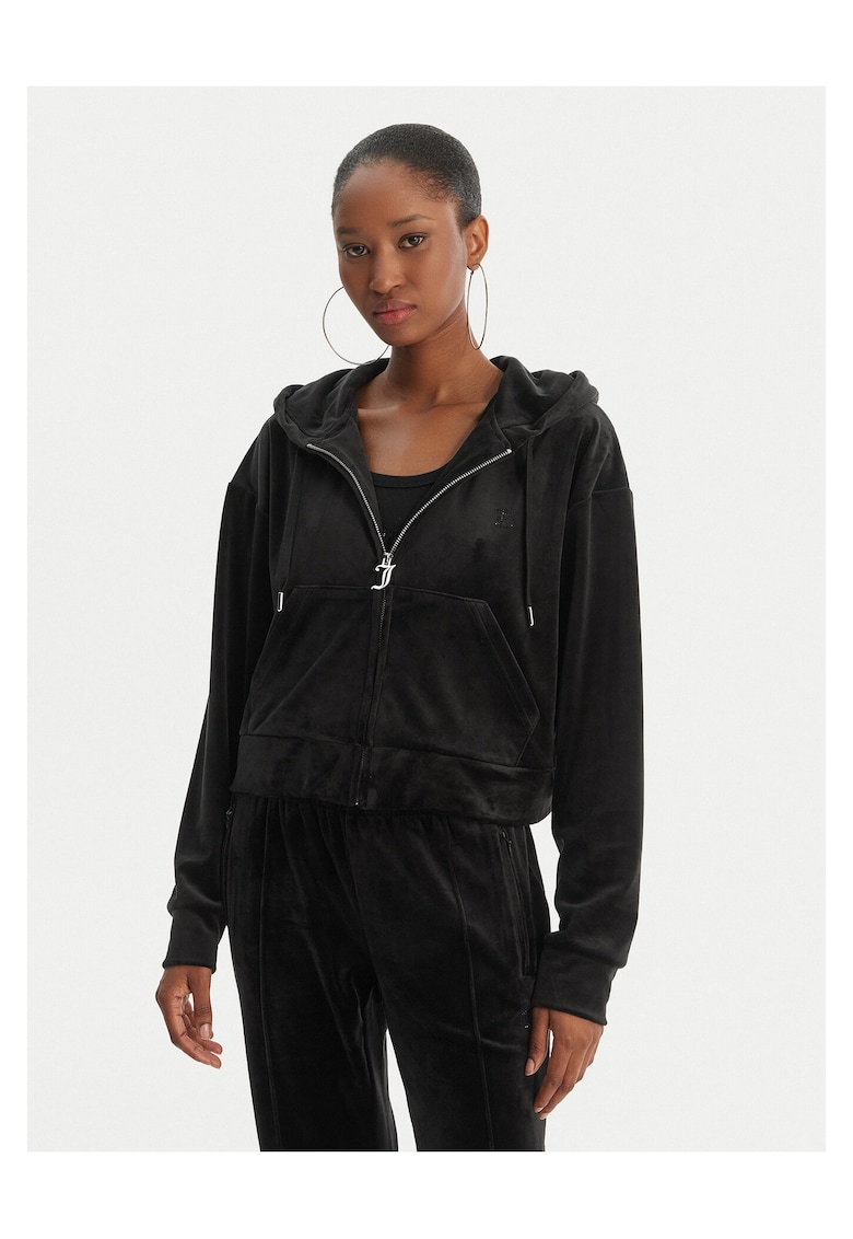 Bluza dama - poliester - fermoar - negru