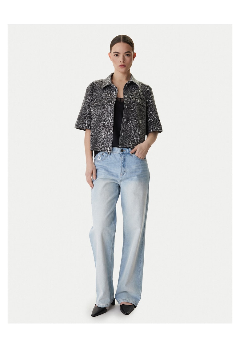 Camasa din denim - Gri