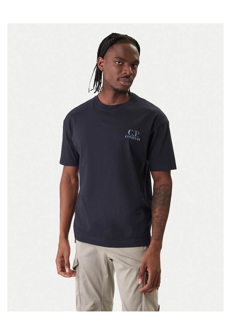 Tricou Barbati - Bleumarin - Bumbac -
