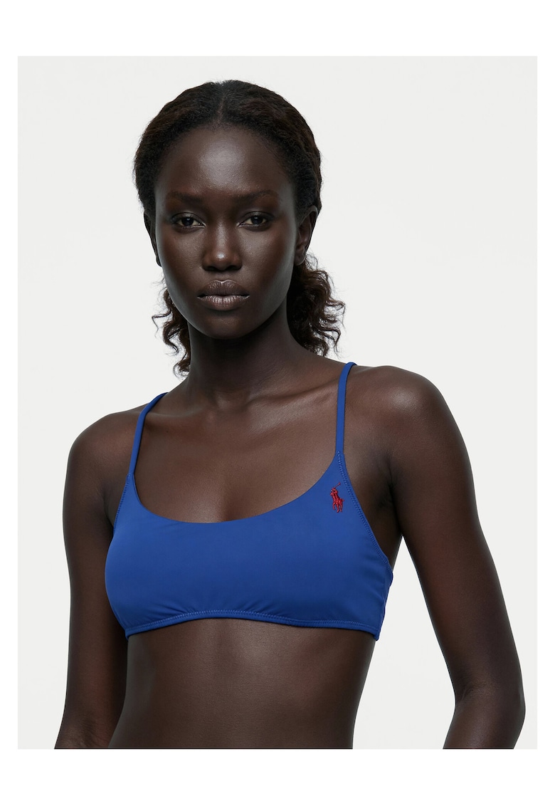 Top de bikini dama - albastru - nailon reciclat