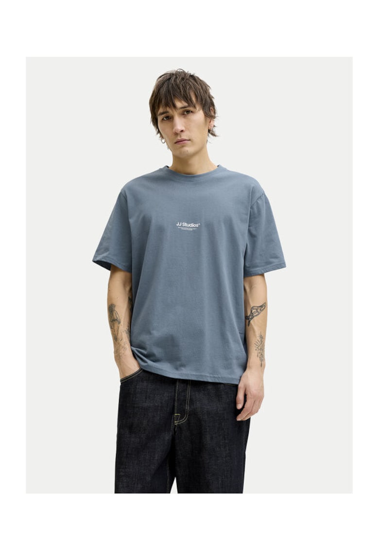 Tricou Barbati - Albastru - Bumbac organic
