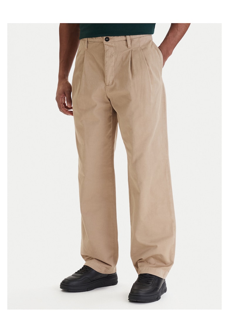 Pantaloni barbati - lejeri - bej - bumbac - Bej