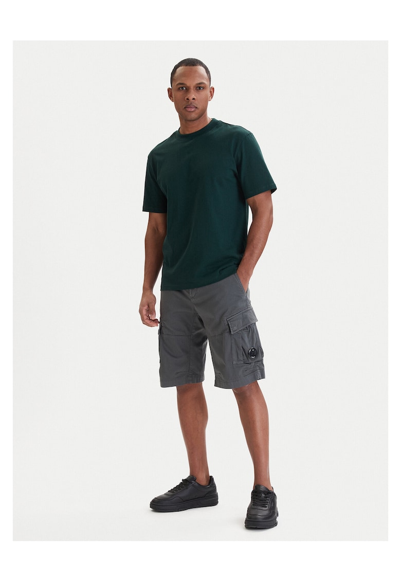 Pantaloni scurti pentru barbati - gri - bumbac/elastan