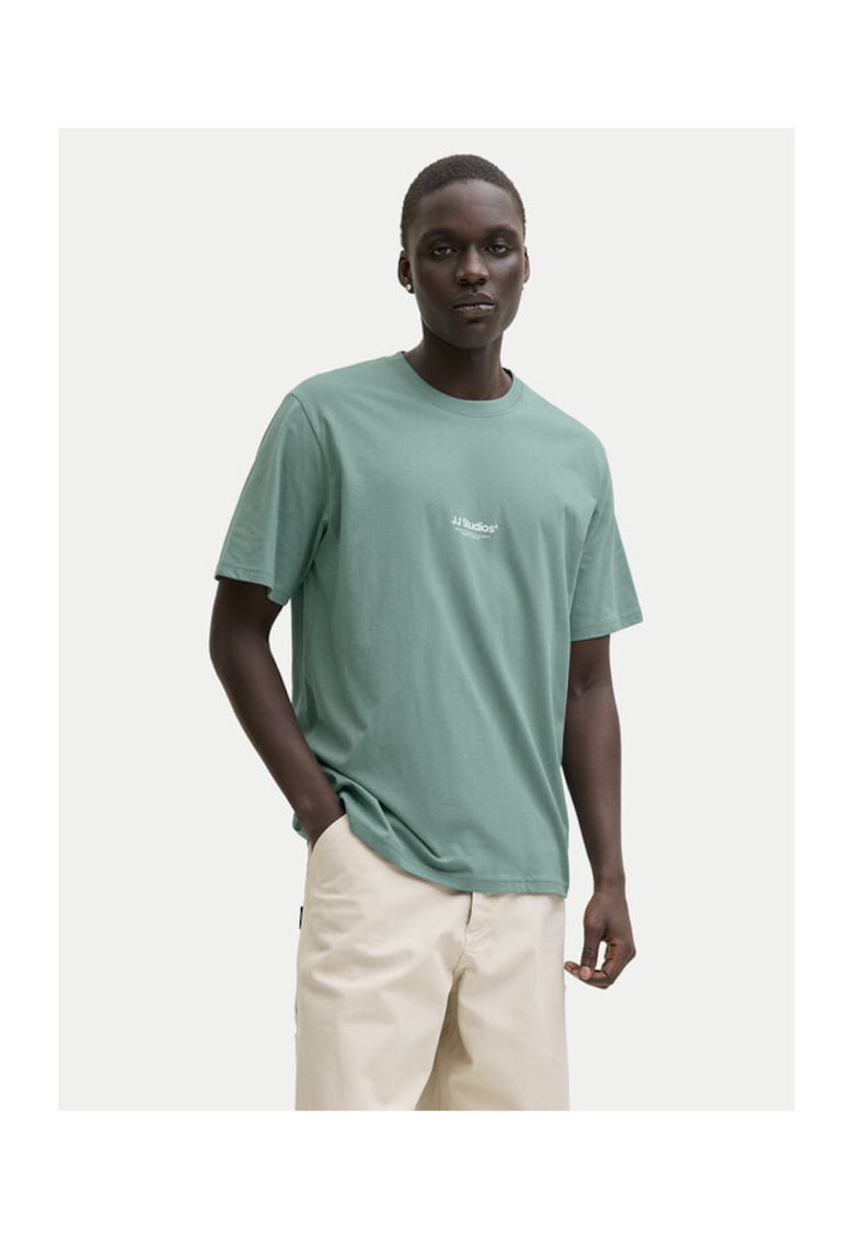 Tricou barbati - din bumbac organic turcoaz