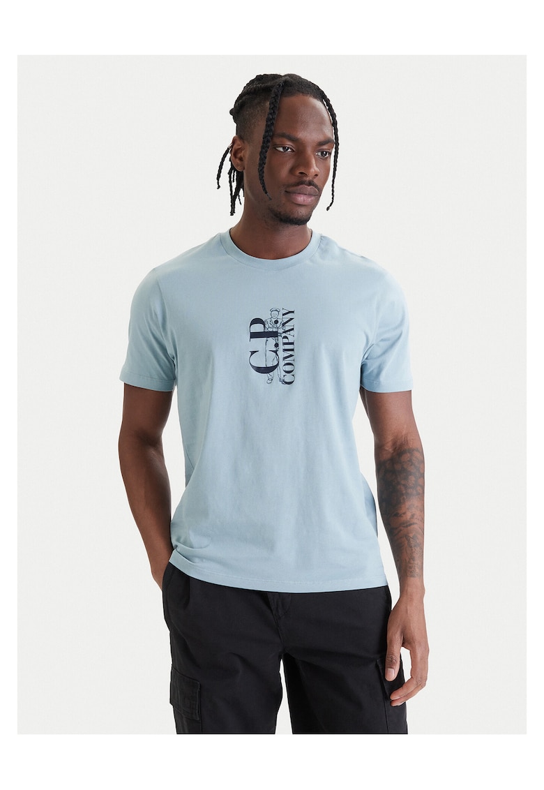 Tricou barbati - bumbac - albastru