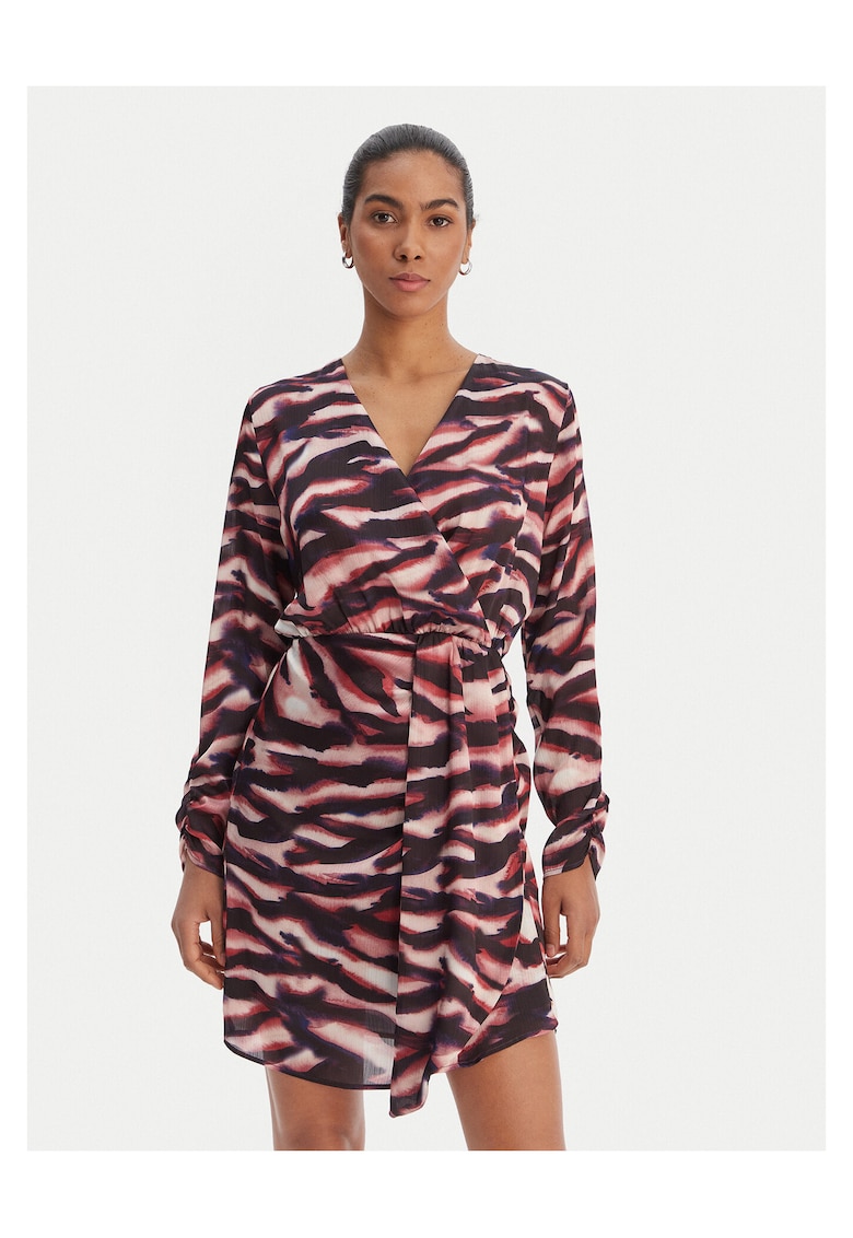 Rochie casual - multicolor - poliester reciclat