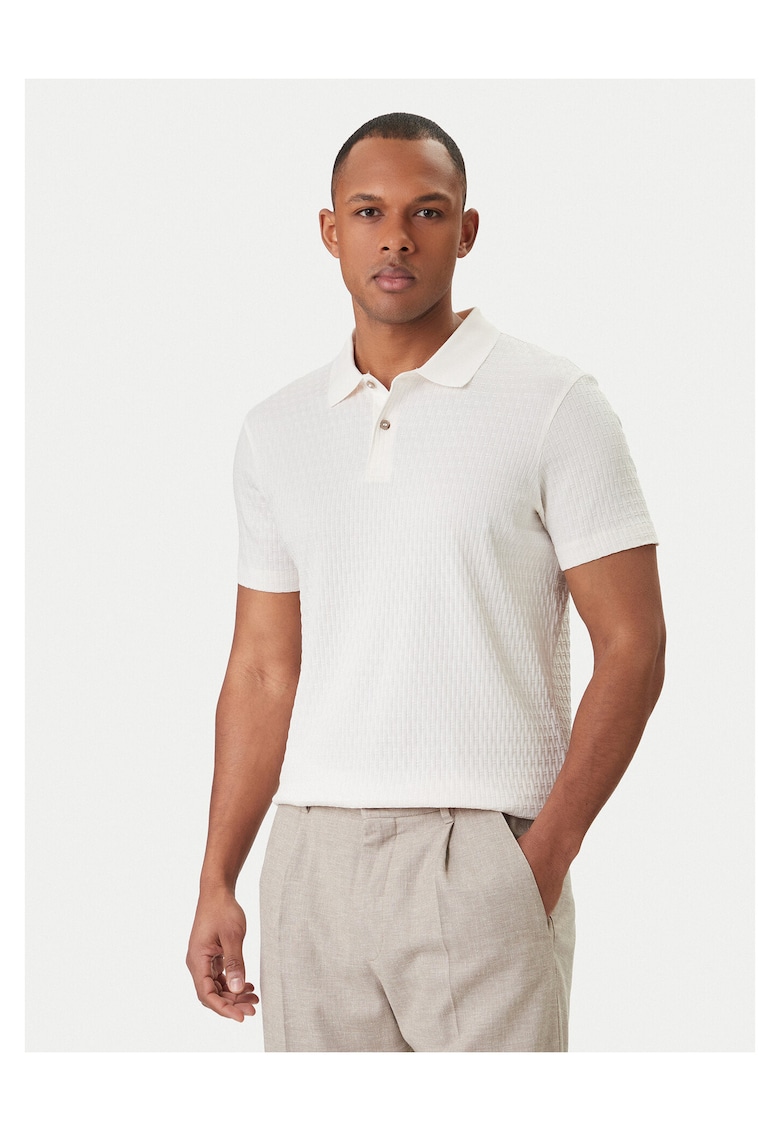 Tricou barbati - ecru - Ecru