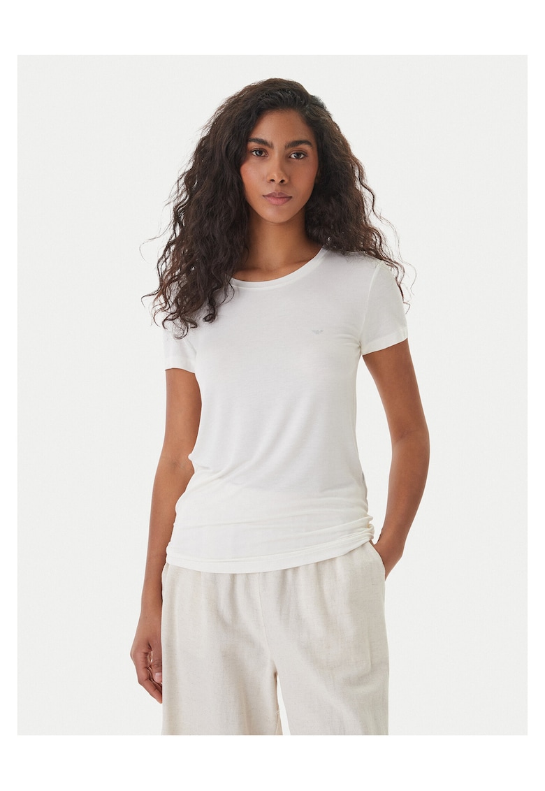 Tricou dama - bumbac - alb