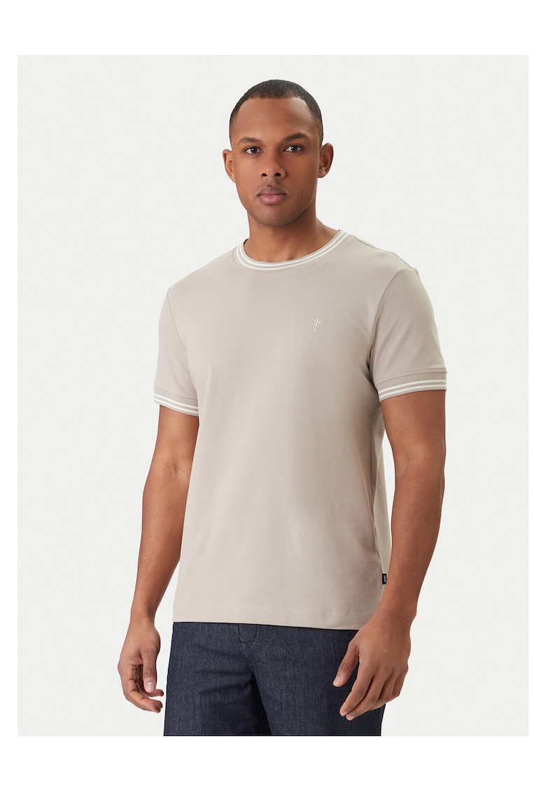 Tricou barbati - bej - 94% bumbac - Bej